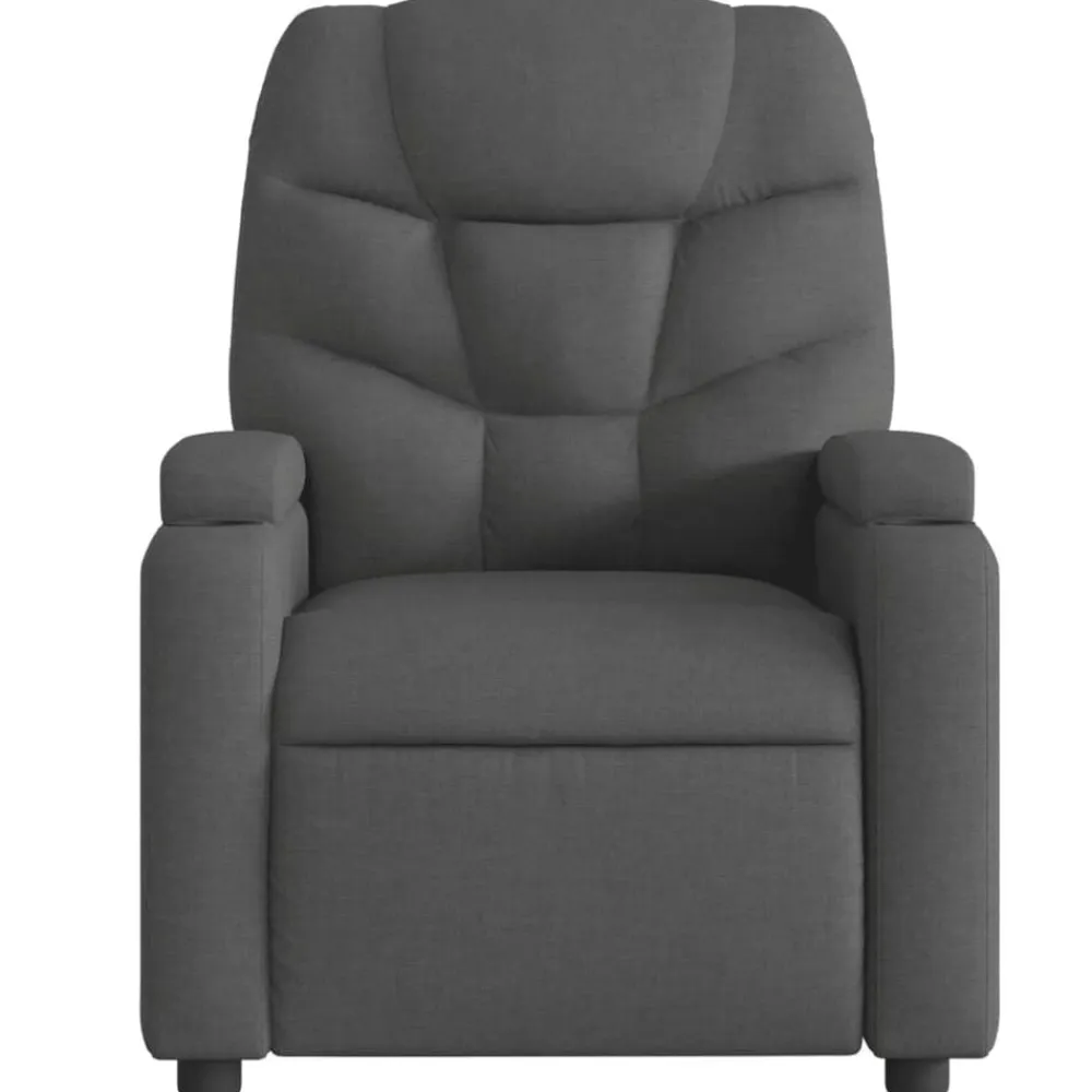 vidaXL Sillas-Sillón reclinable de masaje eléctrico tela