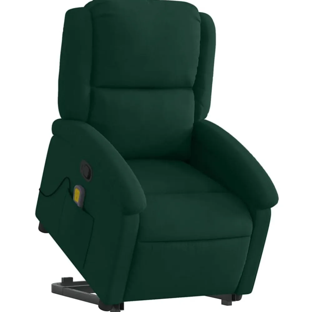 vidaXL Sillas-Sillón reclinable de masaje elevable terciopelo