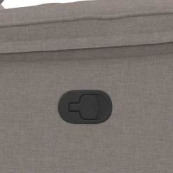 vidaXL Sillas-Sillón reclinable de tela gris taupe