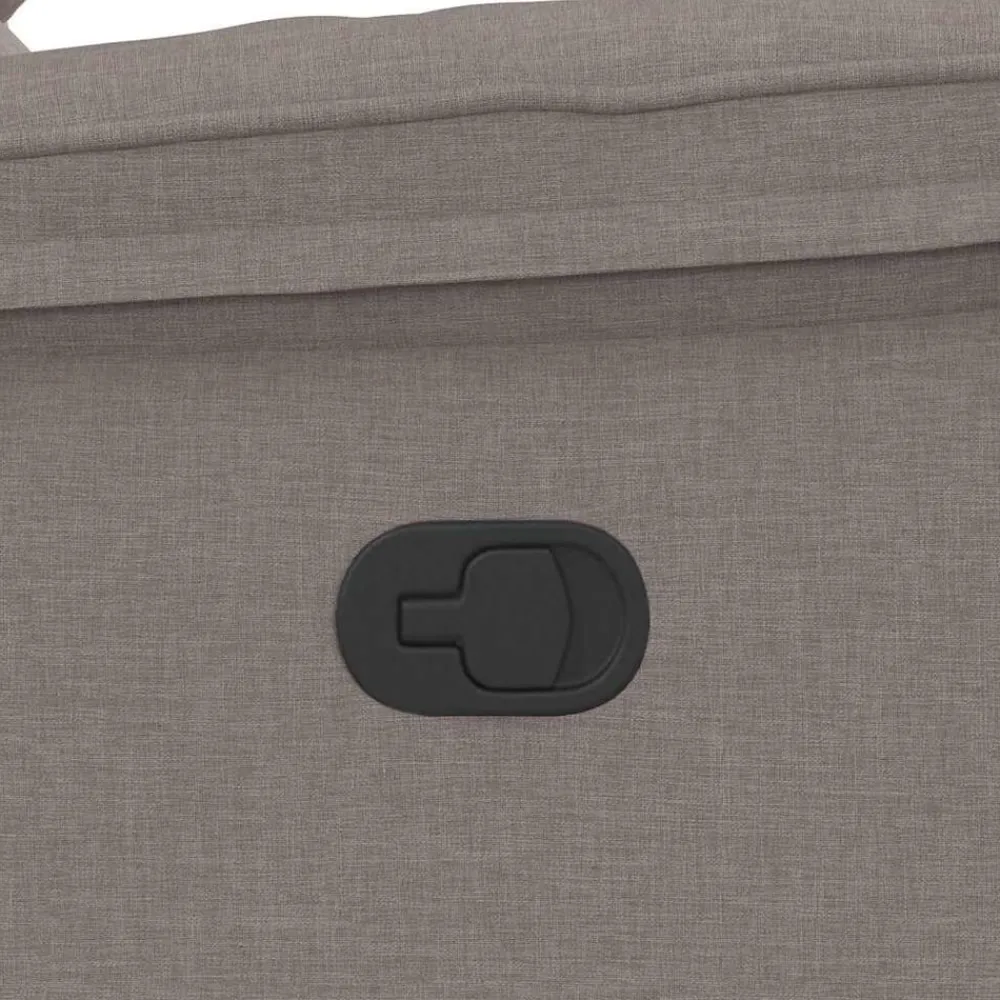 vidaXL Sillas-Sillón reclinable de tela gris taupe