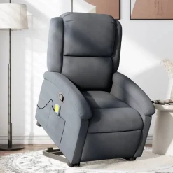 vidaXL Sillas-Sillón reclinable de masaje elevable terciopelo