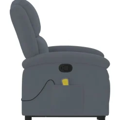vidaXL Sillas-Sillón reclinable de masaje elevable terciopelo