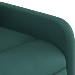vidaXL Sillón reclinable de tela Verde oscuro Online