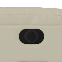 vidaXL Sillón reclinable eléctrico de cuero sintético Crema Sale