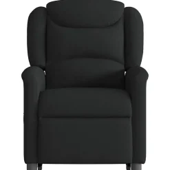 vidaXL Sillón reclinable elevable tela Negro Hot