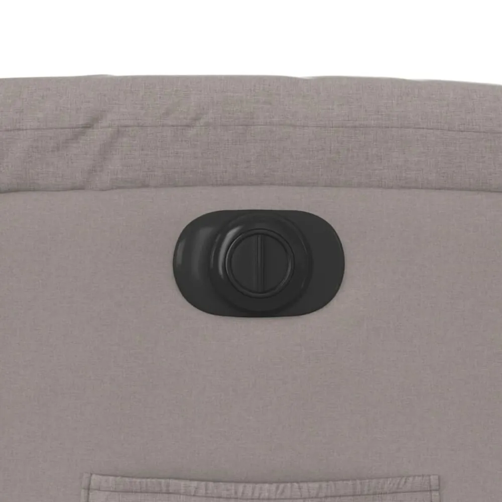 vidaXL Sillas-Sillón reclinable eléctrico tela gris
