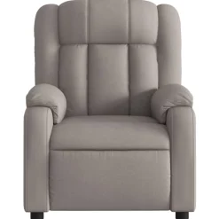 vidaXL Sillas-Sillón reclinable eléctrico tela gris