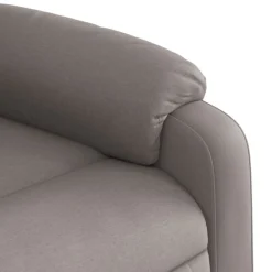 vidaXL Sillas-Sillón reclinable eléctrico tela gris