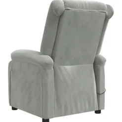 vidaXL Sillas-Sillón reclinable eléctrico de terciopelo