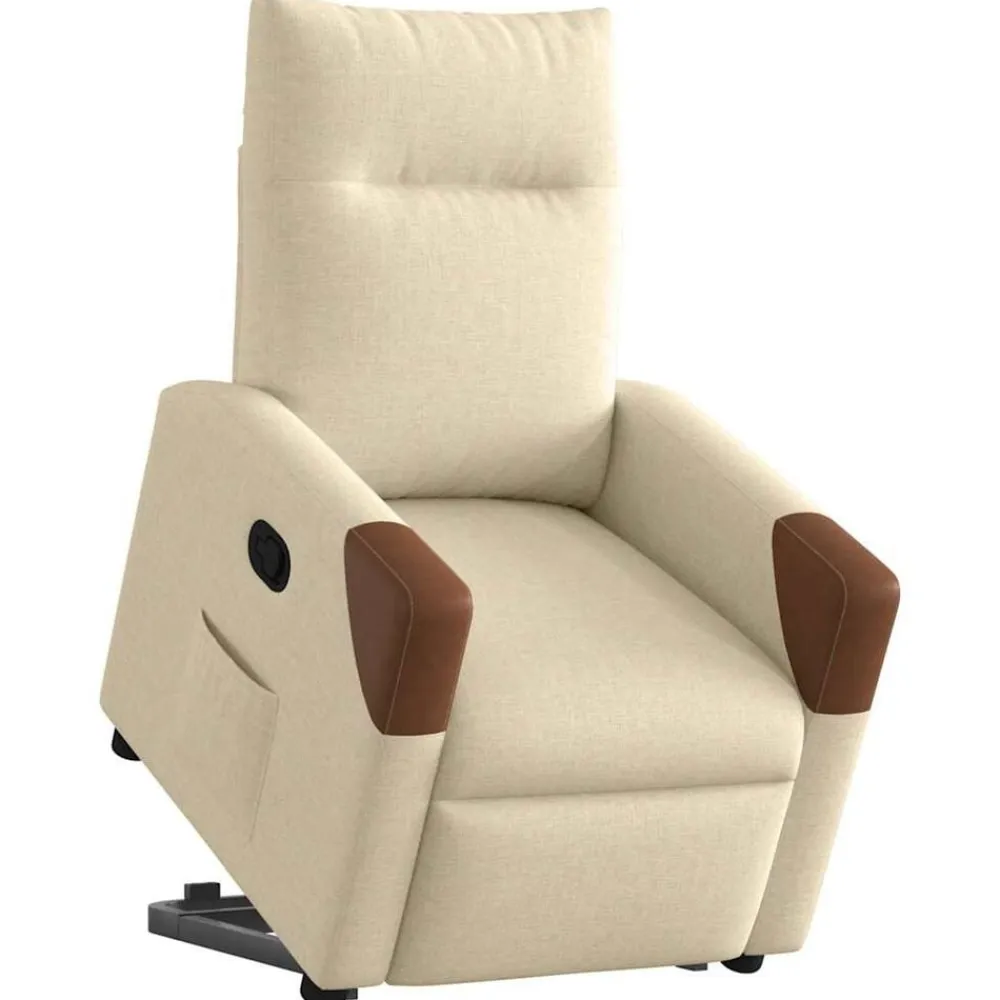 vidaXL Sillas-Sillón reclinable elevable de tela color