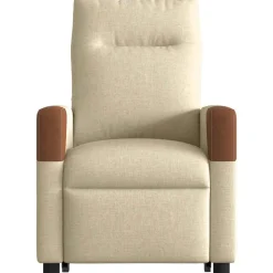 vidaXL Sillas-Sillón reclinable elevable de tela color