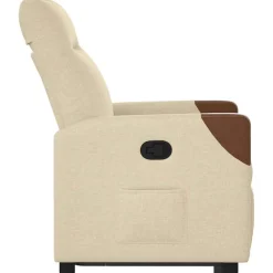 vidaXL Sillas-Sillón reclinable elevable de tela color