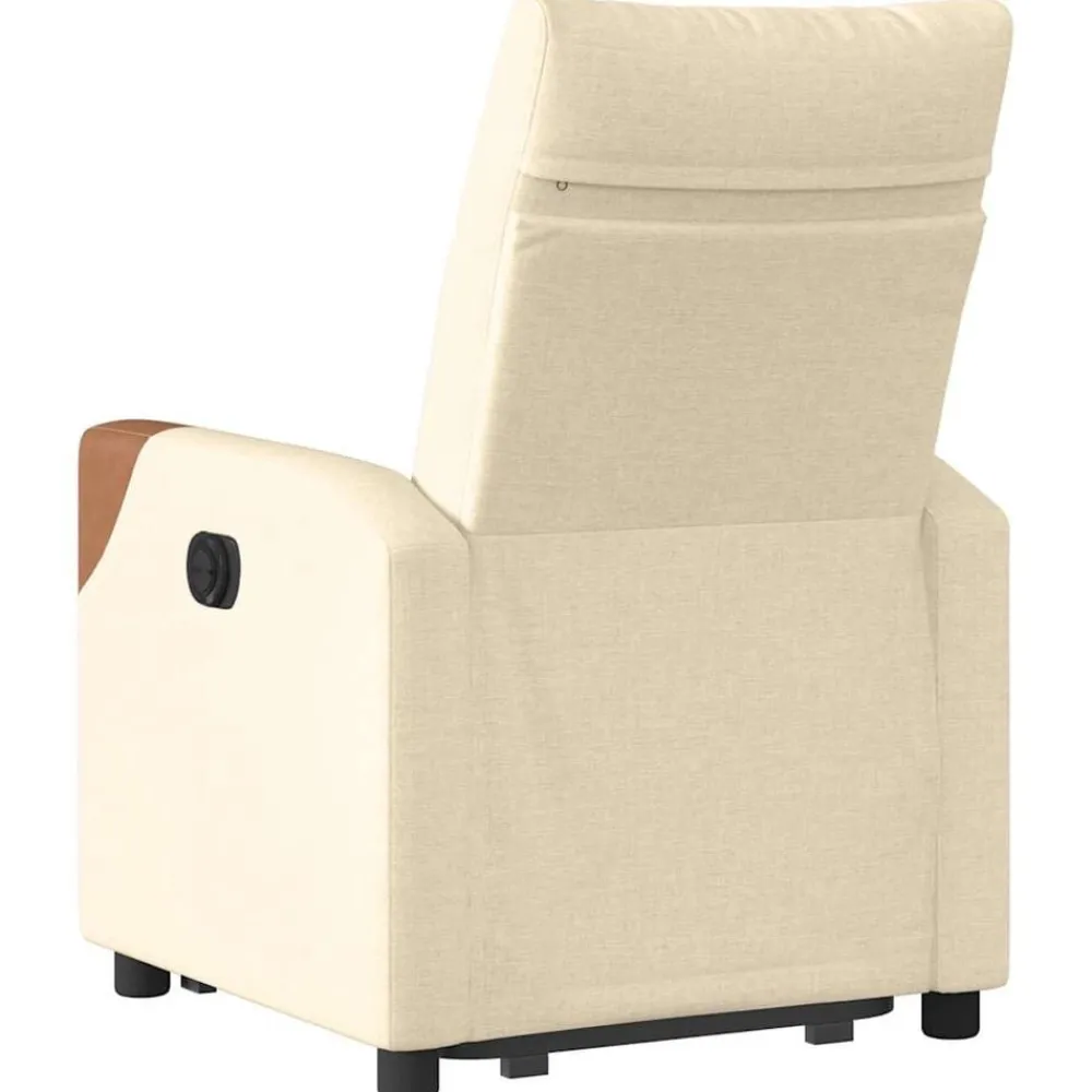 vidaXL Sillas-Sillón reclinable elevable de tela color