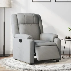 vidaXL Sillas-Sillón reclinable eléctrico tela