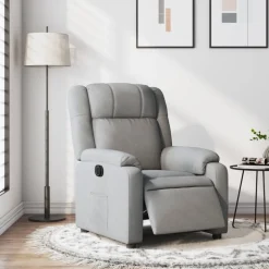 vidaXL Sillas-Sillón reclinable eléctrico tela