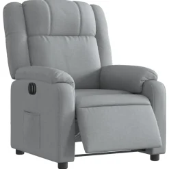 vidaXL Sillas-Sillón reclinable eléctrico tela