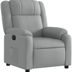 vidaXL Sillas-Sillón reclinable eléctrico tela