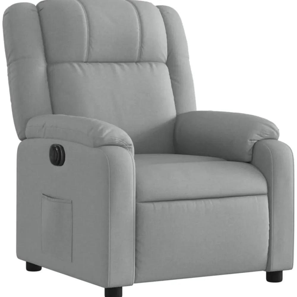vidaXL Sillas-Sillón reclinable eléctrico tela