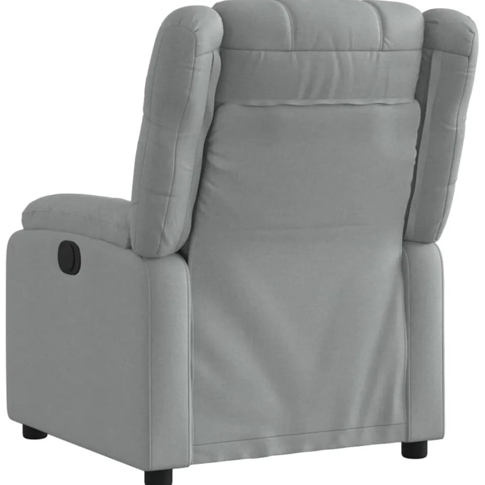 vidaXL Sillas-Sillón reclinable eléctrico tela