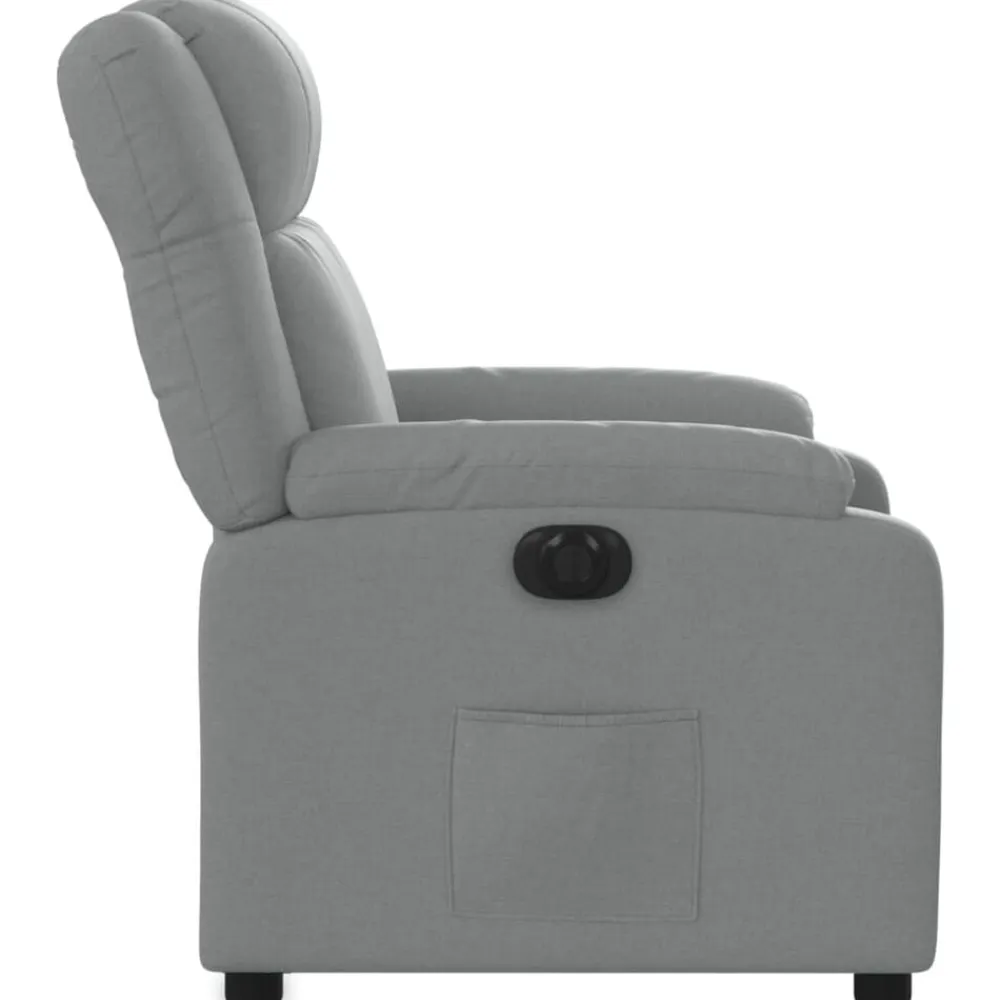 vidaXL Sillas-Sillón reclinable eléctrico tela