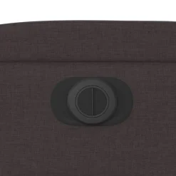 vidaXL Sillón reclinable eléctrico tela marrón oscuro Marr&oacute;n oscuro Best