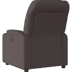 vidaXL Sillón reclinable eléctrico tela marrón oscuro Marr&oacute;n oscuro Best