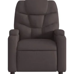 vidaXL Sillón reclinable eléctrico tela marrón oscuro Marr&oacute;n oscuro Best