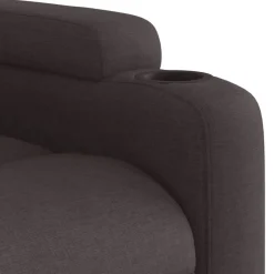 vidaXL Sillón reclinable eléctrico tela marrón oscuro Marr&oacute;n oscuro Best