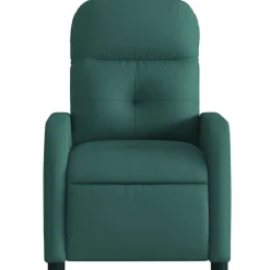 vidaXL Sillón reclinable eléctrico tela Verde oscuro Online