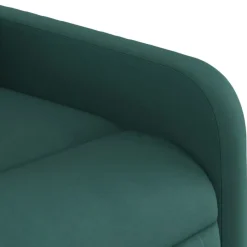 vidaXL Sillón reclinable eléctrico tela Verde oscuro Online