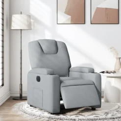 vidaXL Sillas-Sillón reclinable eléctrico tela