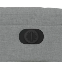 vidaXL Sillón reclinable eléctrico tela Gris claro Clearance