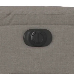 vidaXL Sillas-Sillón reclinable eléctrico tela gris