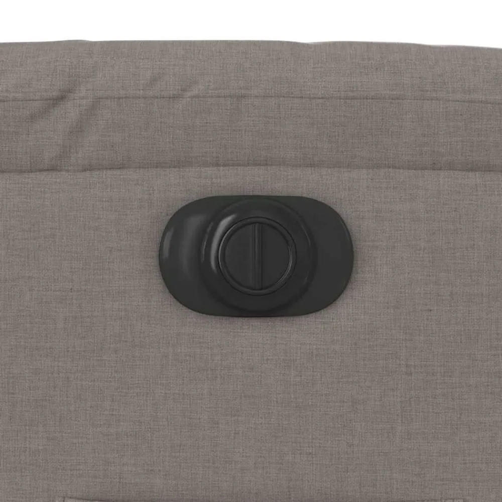 vidaXL Sillas-Sillón reclinable eléctrico tela gris