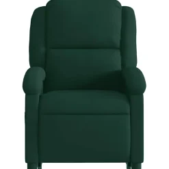 vidaXL Sillón reclinable elevable terciopelo Verde oscuro Best