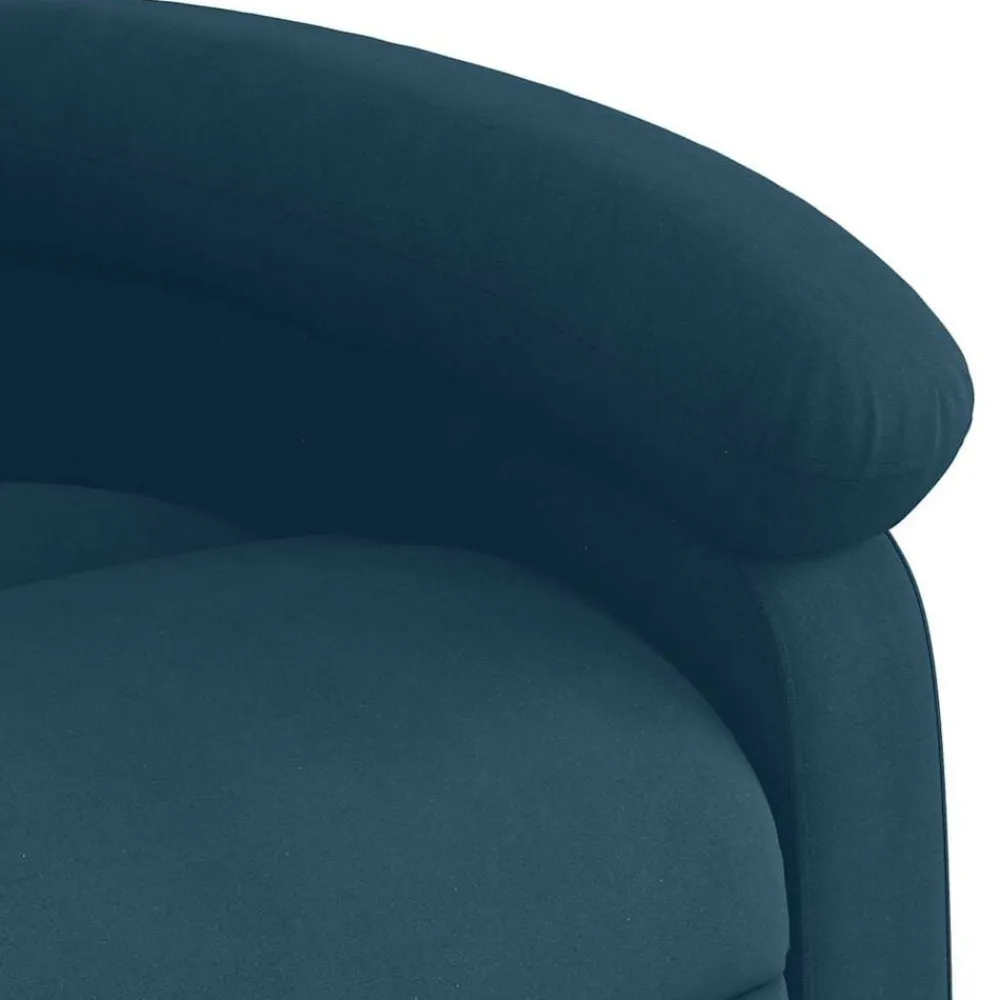 vidaXL Sillón reclinable eléctrico terciopelo Azul Clearance