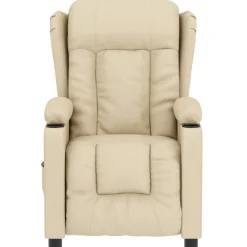 vidaXL Sillón reclinable eléctrico de tela Crema Online
