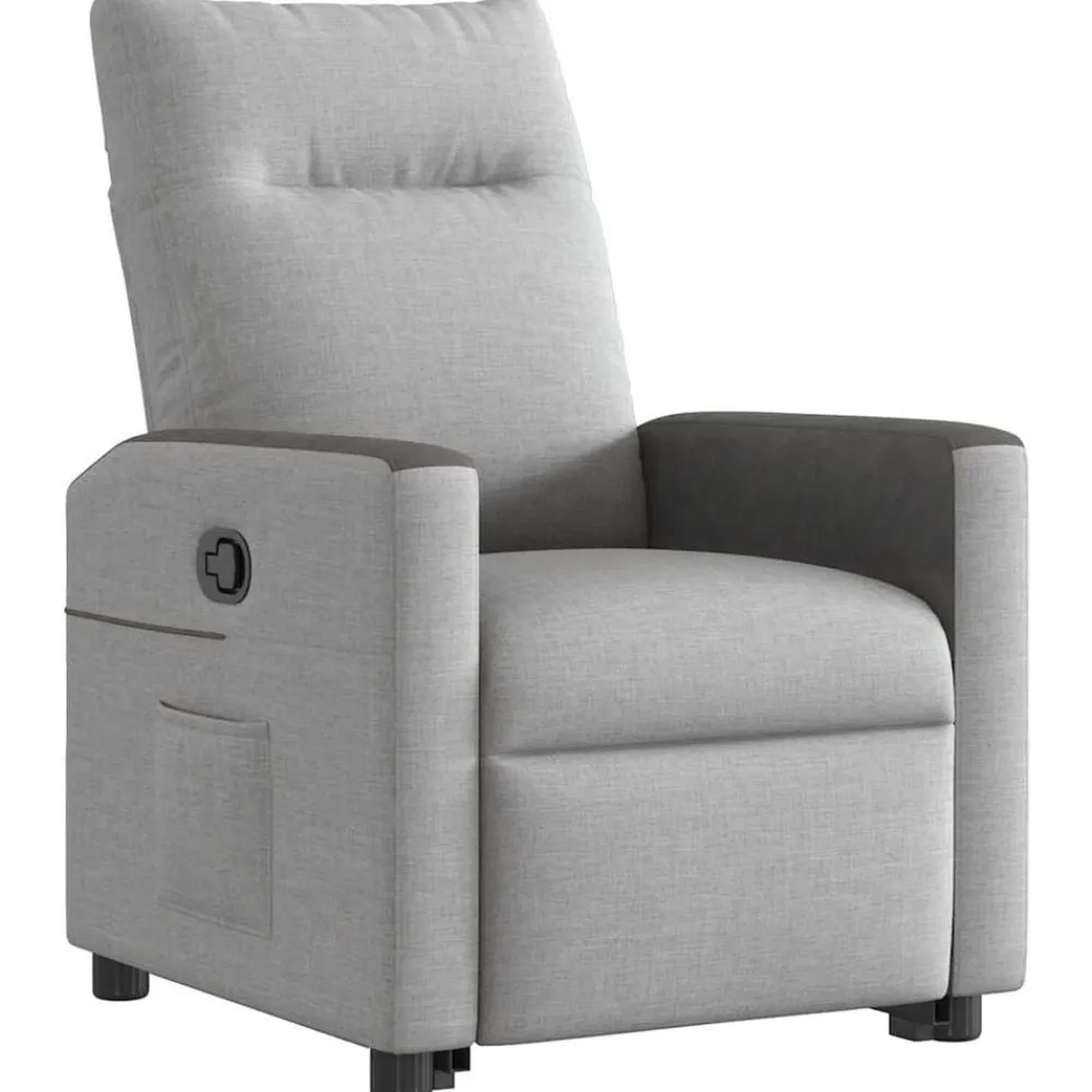 vidaXL Sillón reclinable elevable de tela Gris nube Hot
