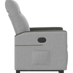 vidaXL Sillón reclinable elevable de tela Gris nube Hot