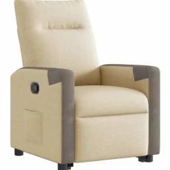 vidaXL Sillas-Sillón reclinable elevable de tela color