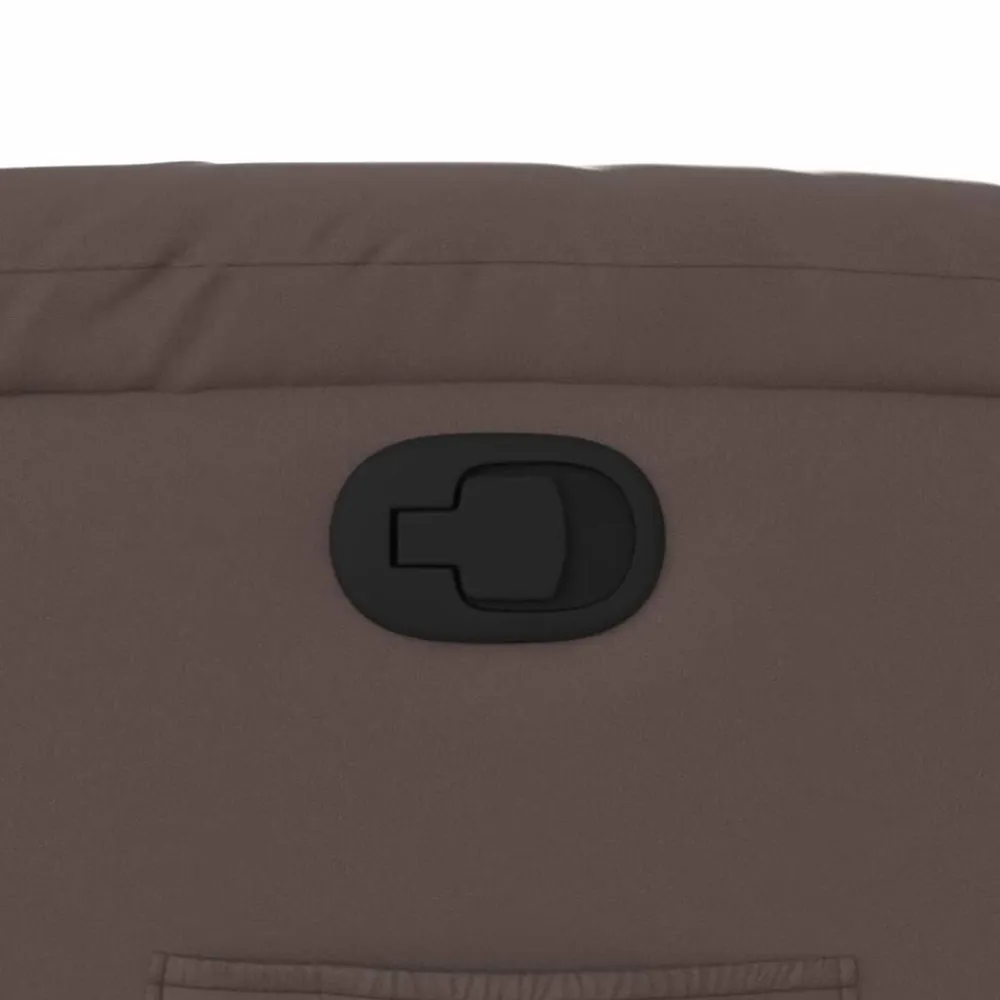 vidaXL Sillón reclinable elevable cuero sintético marrón Marrón New