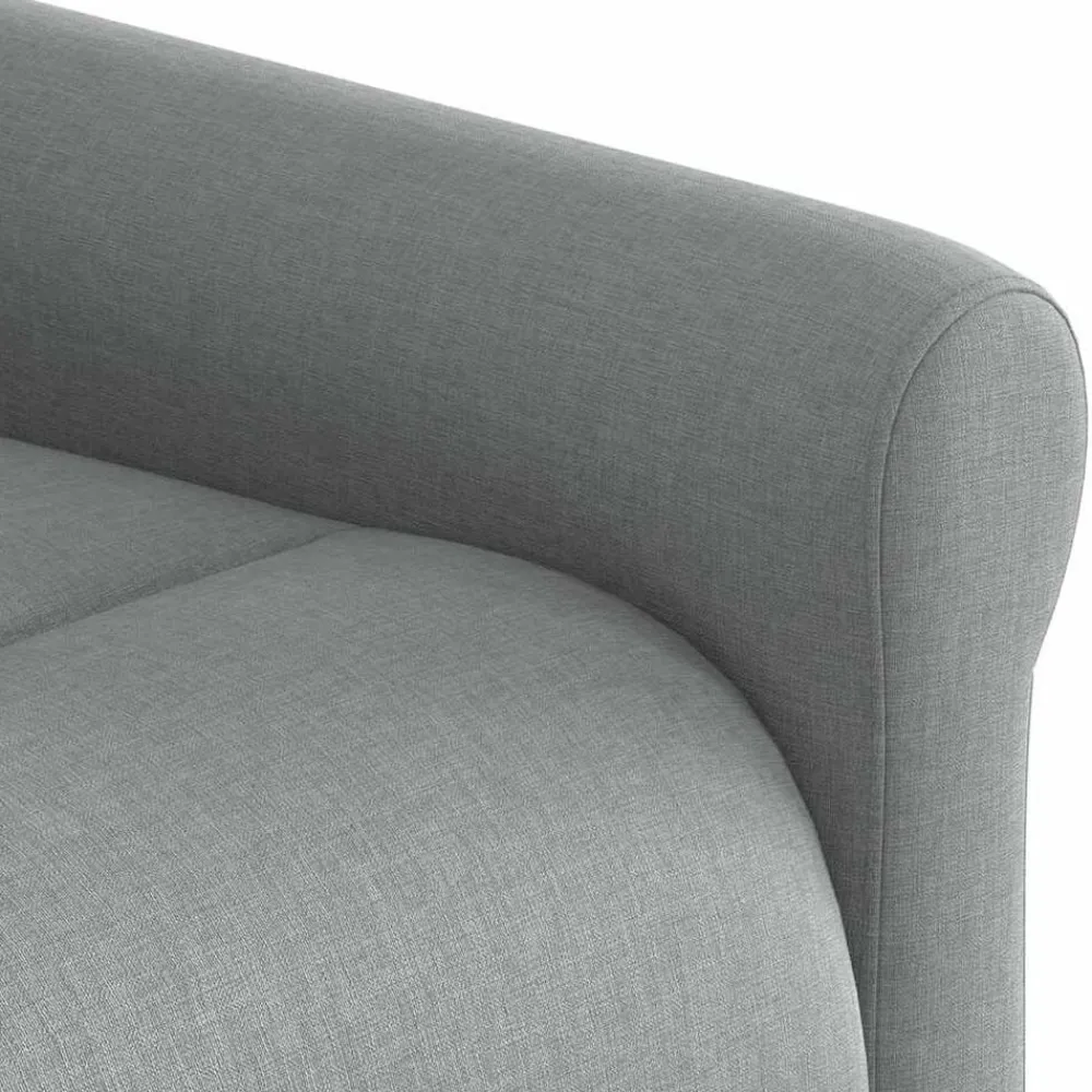 vidaXL Sillón reclinable eléctrico tela Gris claro New