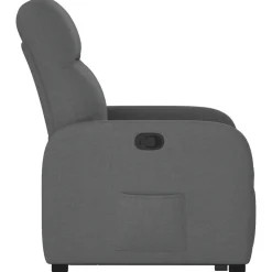vidaXL Sillón reclinable elevable de tela Gris oscuro Sale