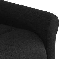 vidaXL Sillón reclinable elevable tela Negro Clearance