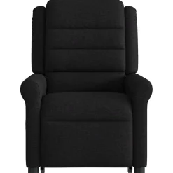 vidaXL Sillón reclinable elevable tela Negro Clearance