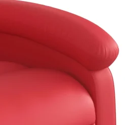 vidaXL Sillón reclinable elevable cuero artificial Rojo Online