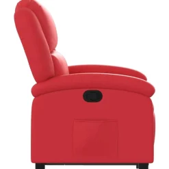 vidaXL Sillón reclinable elevable cuero artificial Rojo Online