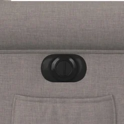 vidaXL Sillas-Sillón reclinable eléctrico tela gris