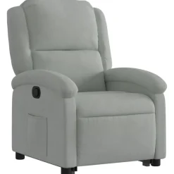 vidaXL Sillas-Sillón reclinable elevable terciopelo