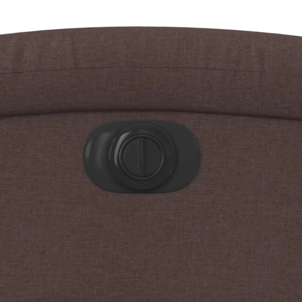 vidaXL Sillón reclinable eléctrico tela marrón oscuro Marrón oscuro Best